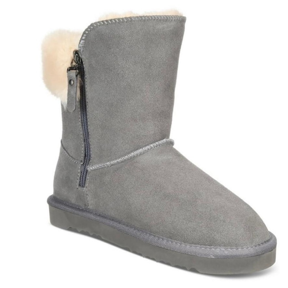 NIB Style & Co Maevee Faux Fur Lined Suede Booties
